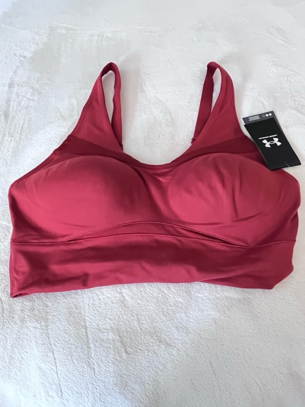 Under Armour Red Seamless Padded Sports Bra